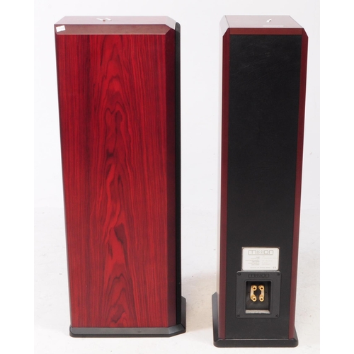 445 - Mission - Modern pair of floor standing loud speakers with bass assist. Model 753, serial number 53F... 