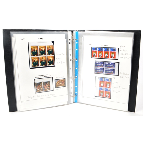 457 - Great Britain Postage Stamps. Collection of unfranked errors, varieties and flaws on Commemoratives ... 