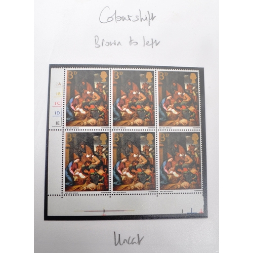 457 - Great Britain Postage Stamps. Collection of unfranked errors, varieties and flaws on Commemoratives ... 