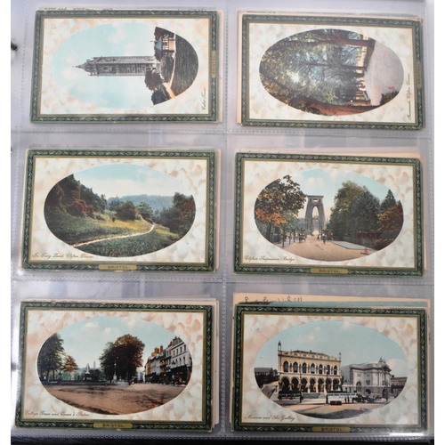 460 - Bristol postcards. Local interest. Extensive collection (approx 380) in large album. Mostly pre WWII... 