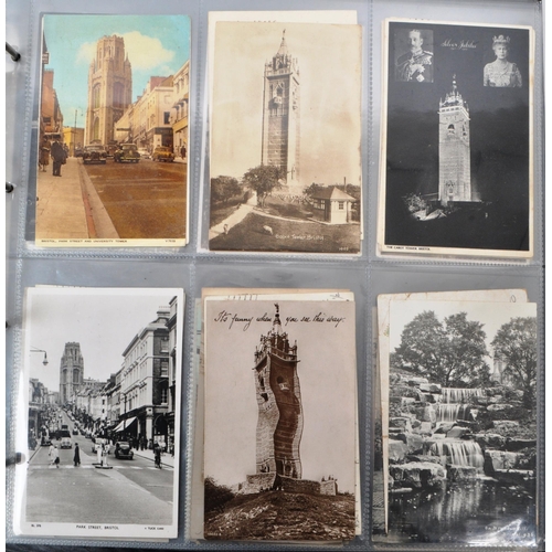 460 - Bristol postcards. Local interest. Extensive collection (approx 380) in large album. Mostly pre WWII... 