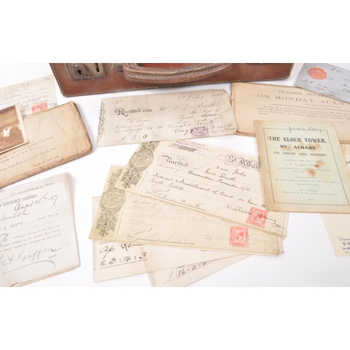 462 - Ephemera mostly St Albans Hertfordshire related. An important collection of paperwork from 1880s-194... 