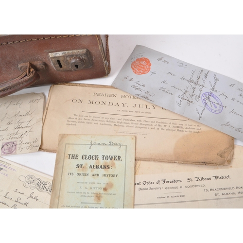 462 - Ephemera mostly St Albans Hertfordshire related. An important collection of paperwork from 1880s-194... 