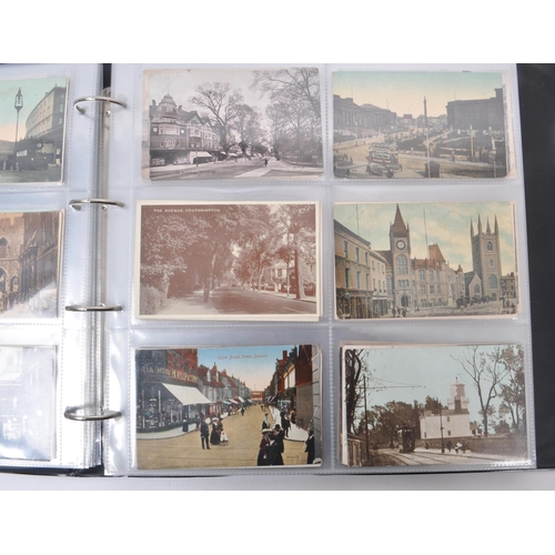 463 - British topographical postcard collection (x384). Early to mid-20th century. All UK street scenes. E... 