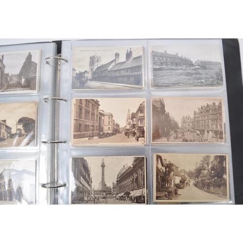 463 - British topographical postcard collection (x384). Early to mid-20th century. All UK street scenes. E... 