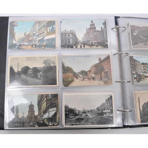 463 - British topographical postcard collection (x384). Early to mid-20th century. All UK street scenes. E... 