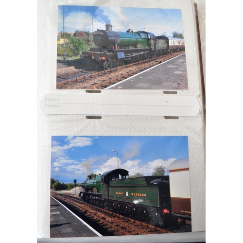 467 - Railwayana. Collection of colour photographs taken by railway enthusiast (approx 400) in five albums... 