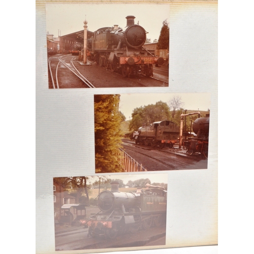 467 - Railwayana. Collection of colour photographs taken by railway enthusiast (approx 400) in five albums... 