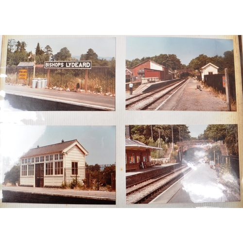 467 - Railwayana. Collection of colour photographs taken by railway enthusiast (approx 400) in five albums... 