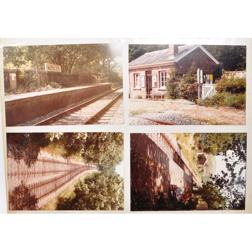 467 - Railwayana. Collection of colour photographs taken by railway enthusiast (approx 400) in five albums... 