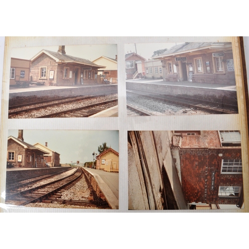 467 - Railwayana. Collection of colour photographs taken by railway enthusiast (approx 400) in five albums... 