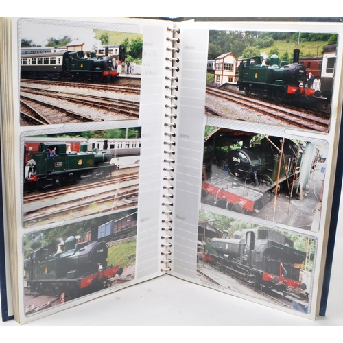 467 - Railwayana. Collection of colour photographs taken by railway enthusiast (approx 400) in five albums... 