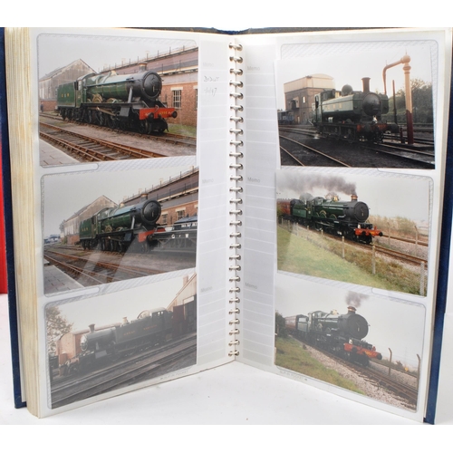 467 - Railwayana. Collection of colour photographs taken by railway enthusiast (approx 400) in five albums... 