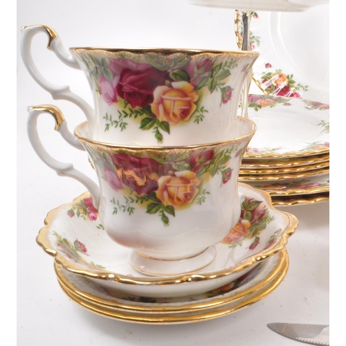 47 - Royal Albert - Old Country Roses - A collection of vintage 1960s bone china tea service pieces, to i... 