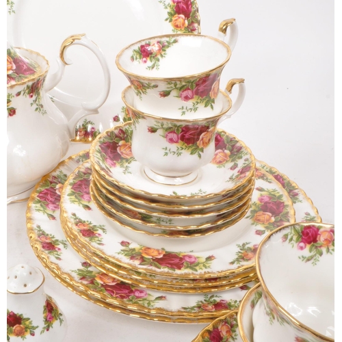 47 - Royal Albert - Old Country Roses - A collection of vintage 1960s bone china tea service pieces, to i... 