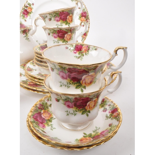 47 - Royal Albert - Old Country Roses - A collection of vintage 1960s bone china tea service pieces, to i... 