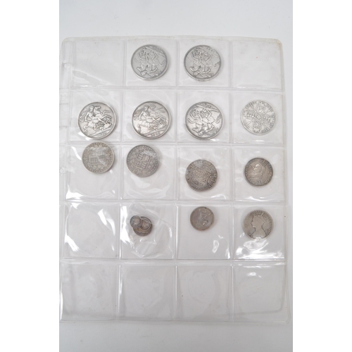 483 - A collection of 18th & 19th century British silver coins. The collection to include five Queen V... 