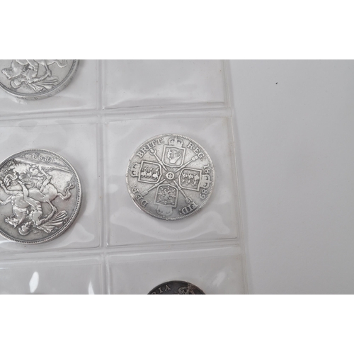 483 - A collection of 18th & 19th century British silver coins. The collection to include five Queen V... 