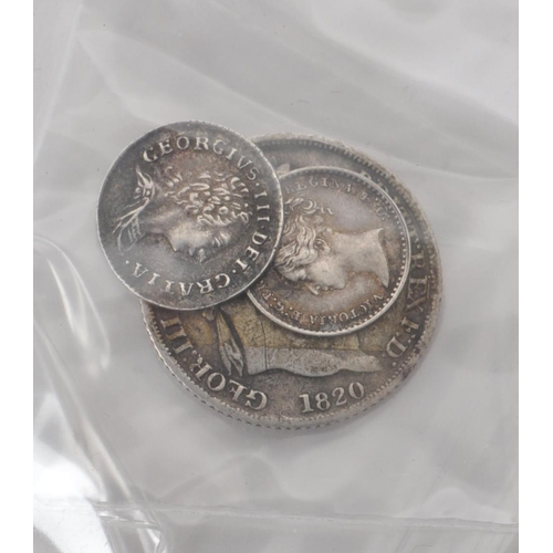 483 - A collection of 18th & 19th century British silver coins. The collection to include five Queen V... 