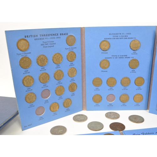 488 - Whitman - A collection of nineteen Whitman Great Britiain coin collection folders. The folders being... 