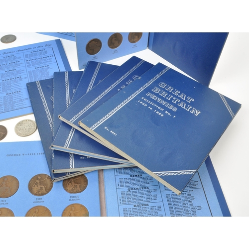 488 - Whitman - A collection of nineteen Whitman Great Britiain coin collection folders. The folders being... 