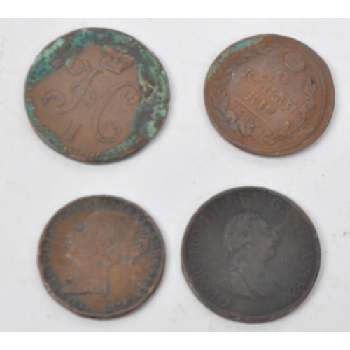 502 - A collection of 18th, 19th, and 20th century British and Foreign coins. The collection to include ex... 