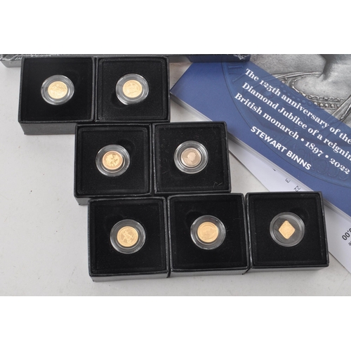 520 - Hattons of London - A large collection of 2022/23 seven one eighth sovereign gold proof coins. The c... 