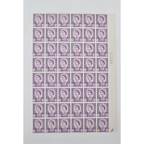 532 - A collection of early and mid 20th century British stamps, including a large selection of British Te... 