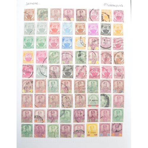 533 - A collection of 19th and 20th century Malaysian postage stamps. The collection to include a selectio... 