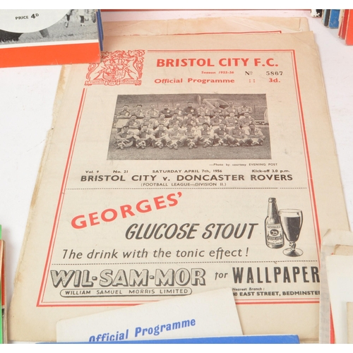 534 - A large collection of vintage 1960s and 1950s football programmes, as well as some Rugby examples as... 