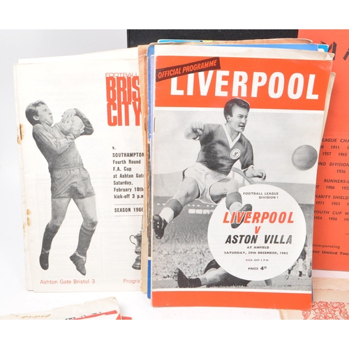 534 - A large collection of vintage 1960s and 1950s football programmes, as well as some Rugby examples as... 