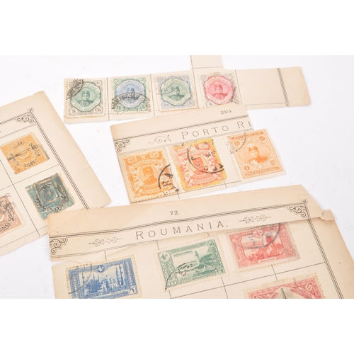 549 - A collection of 19th and early 20th century Iranian, Iraqi, Turkiye, and Indian postage stamps. The ... 