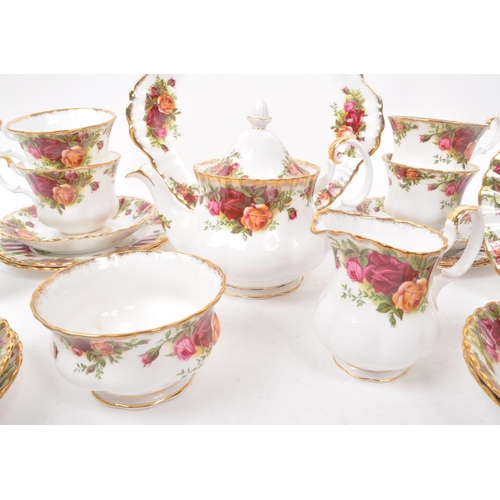 67 - Royal Albert - Old Country Roses - A collection of porcelain / china tea service set. To include cup... 