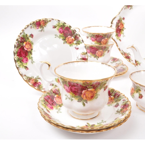 67 - Royal Albert - Old Country Roses - A collection of porcelain / china tea service set. To include cup... 