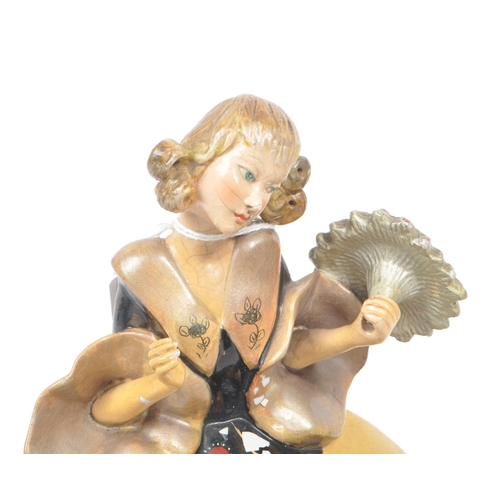 84 - Wade - An early 20th century 1930s Art Deco Wade Daisette figure. The figure having printed stamp to... 