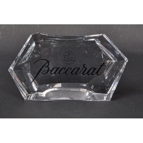 113 - Baccarat - Two vintage 20th century cut crystal glass display blocks / paperweights. The collection ... 