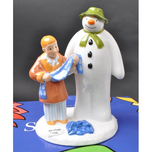 115 - Coalport Characters - The Snowman - Three 21st-century limited edition ceramic figurines, comprising... 