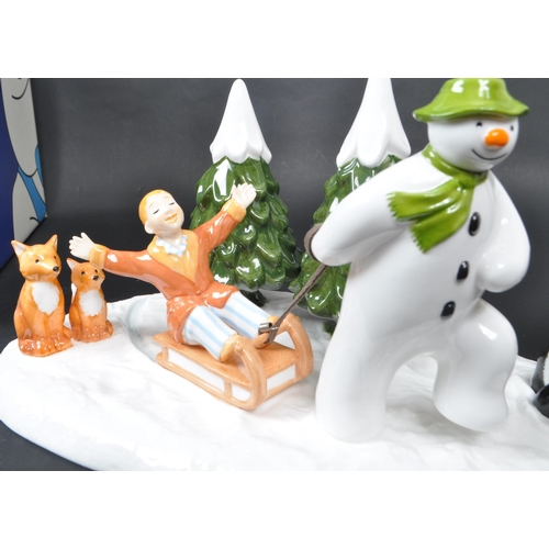 116 - Coalport Characters - The Snowman - A 2005 limited edition ceramic figurine, 'Winter Fun' 1304 out o... 