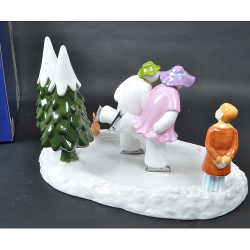 117 - Coalport Characters - The Snowman - A 2006 limited edition ceramic figurine, 'Ice Dance' no. 204 out... 