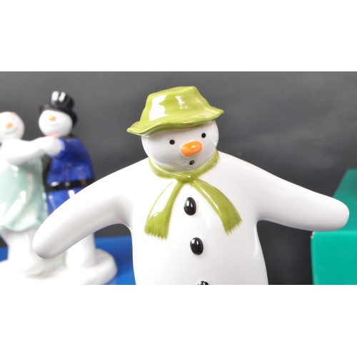 120 - Coalport Characters - The Snowman - Three 21st-century limited edition ceramic figurines, comprising... 