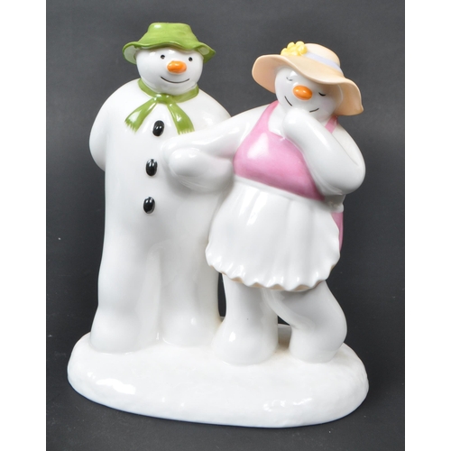 34 - Coalport - Four contemporary early 21st century hand-painted bone china 'The Snowman' figurines, com... 