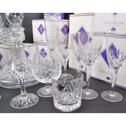 419 - Edinburgh Crystal - The Continental Collection - A large collection of contemporary crystal glass pi... 