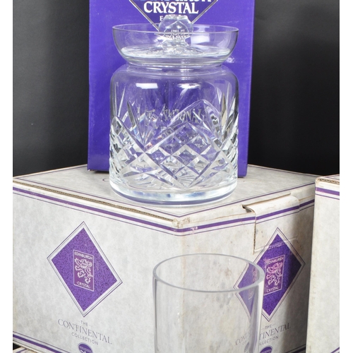 419 - Edinburgh Crystal - The Continental Collection - A large collection of contemporary crystal glass pi... 