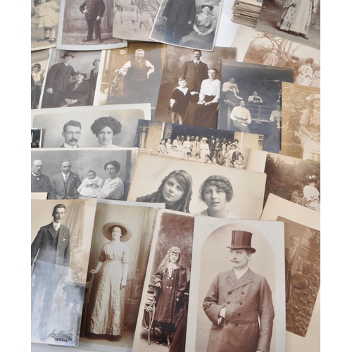 461 - Social History. People on postcards. Edwardian real photographic studies (Approx 450). Generally ear... 