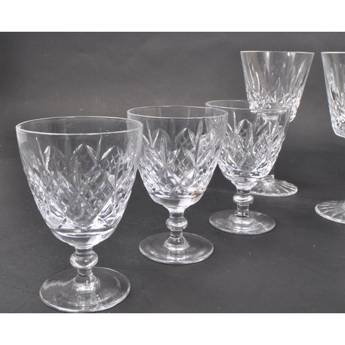 63 - Waterford - A collection of Waterford Lismore pattern cut crystal drinking / presentation glasses. T... 