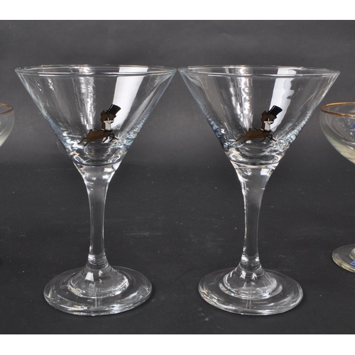 81 - Babycham - A collection of eight mid 20th Century circa 1970s vintage Babycham champagne glasses. Si... 