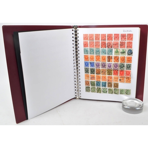 507 - A collection of 19th and 20th century British postage stamps. The collection containing examples fro... 