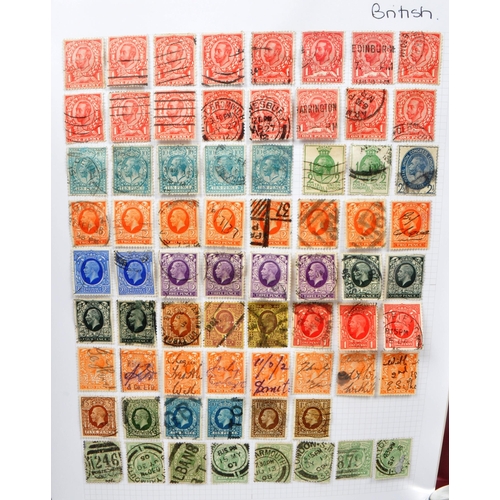 507 - A collection of 19th and 20th century British postage stamps. The collection containing examples fro... 