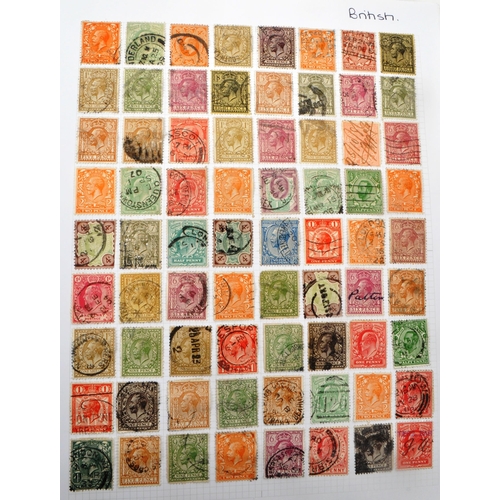 507 - A collection of 19th and 20th century British postage stamps. The collection containing examples fro... 