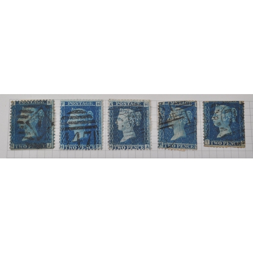 507 - A collection of 19th and 20th century British postage stamps. The collection containing examples fro... 